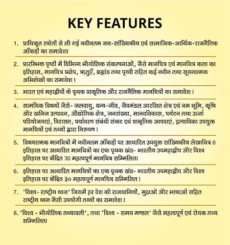Oxford Student Atlas Hindi | 3rd Edition | For UPSC and Other Competitive Exams