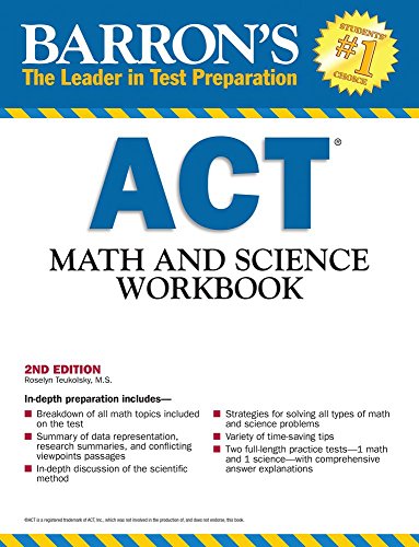Barrons ACT Math and Science Workbook, 2nd Edition book cover