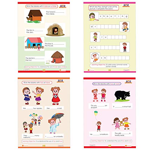 UKG Kids 284 Page 3 CBSE Books Early Learning Activity Skill Worksheets All in One English Maths GK / EVS Fun Coloring Pre School KG 2 Montessori 4-6 Yrs Upper Kindergarten Children Workbooks Kit set