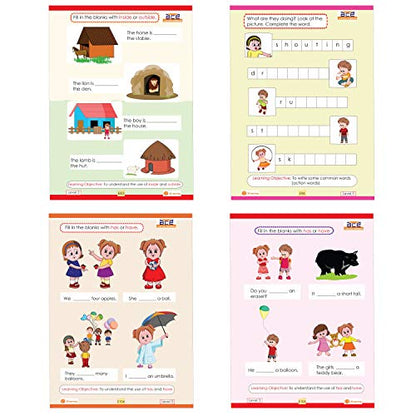 UKG Kids 284 Page 3 CBSE Books Early Learning Activity Skill Worksheets All in One English Maths GK / EVS Fun Coloring Pre School KG 2 Montessori 4-6 Yrs Upper Kindergarten Children Workbooks Kit set