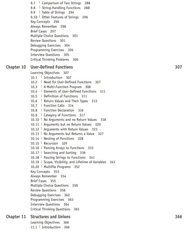 Programming in ANSI C | 9th Edition | Balagurusamy