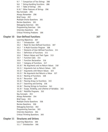 Programming in ANSI C | 9th Edition | Balagurusamy