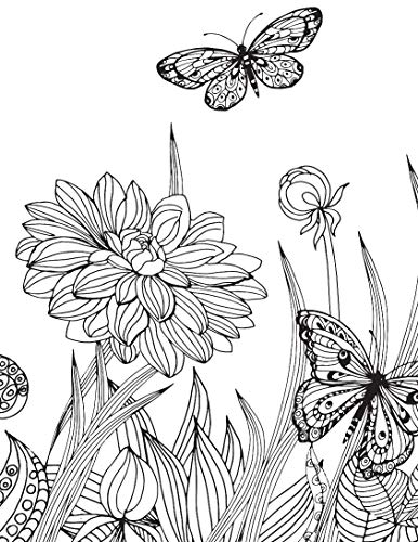 Flowers Adult Colouring Book for Relaxation & Mindfulness | Beautiful Floral Designs to Relieve Stress & Inspire Creativity with Colour