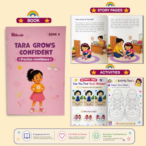 Kidureka The Tara & Kabir Story + Activity Series |10 Interactive Learning Books for Kids | Perfect for Ages 3–5 Years