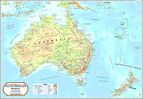 Australia Physical Map