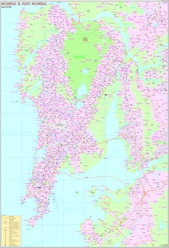 Mumbai City Wall Map – 70 × 100 cm | Laminated Educational & Reference Map