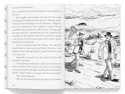 The Hound of the Baskervilles: Illustrated Abridged Children Classics English Novel With Review Questions (Hardback)