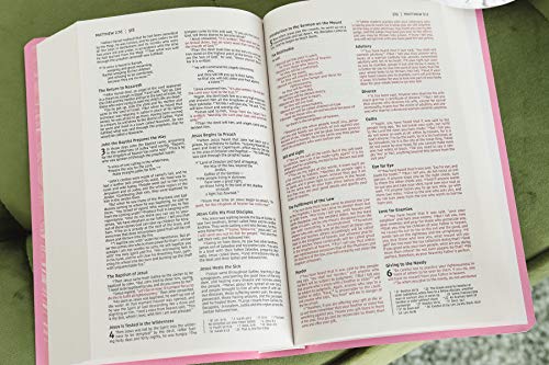 Niv, Gift and Award Bible, Leather-Look, Pink, Red Letter Edition, Comfort Print