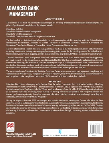Macmillan Education Advanced Bank Management 2026 | CAIIB Courseware | CAIIB 2026 Updated Edition | CAIIB Exam Preparation by IIBF (IIBF CAIIB Exam) | Get free digital flipbooks with every CAIIB book