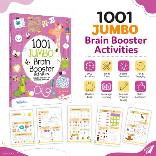 1001 Jumbo Brain Booster Activities for 5 to 8 Years Old Kids|Enhance the Child Mind with Cognitive Excellence with Interactive Activity Book