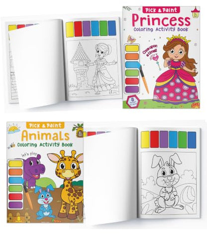Pick & Paint - Coloring Activity Books for Girls (Pack of 5)