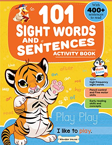 101 Sight Words And Sentence (With 400+ Sentences To Read): Activity Book For Children book cover