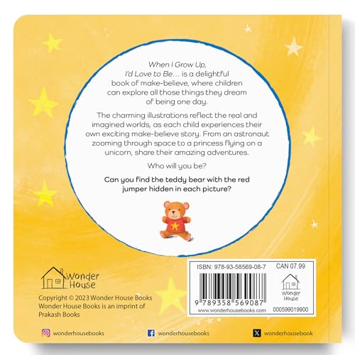 When I Grow Up, I Want To – An Inspiring Illustrated Book For Kids | Dream Big With Fun Ideas Like Doctor, Astronaut, Artist & More | Encourages ... For Toddlers & Preschoolers | Ages 2–6 Years