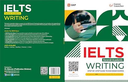 GKP IELTS 2025 Academic + General Test: Writing Book by Career Launcher