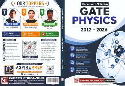 GATE PHYSICS SOLVED PAPERS