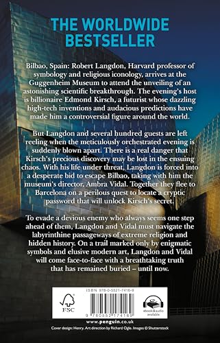 Origin: Robert Langdon Book 5 | Bestselling Techno-Thriller Mystery Novel of Science, Religion, Artificial Intelligence, and a World-Changing Discovery by Dan Brown