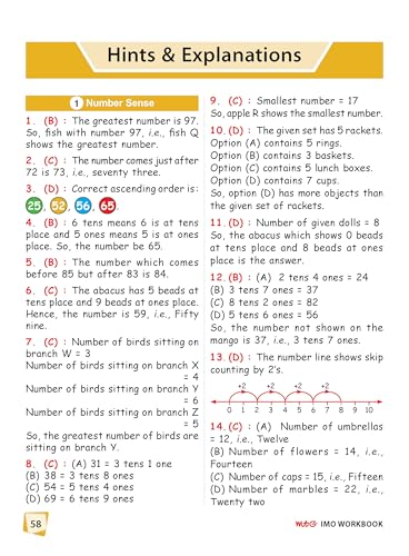 MTG International Mathematics Olympiad (IMO) Workbook Class 1 - Chapter-wise MCQs with Achievers Section - SOF Olympiad Books For 2026-27 Exam