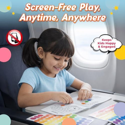 2000+ Dot Sticker Activity Book For 3+ Years Old Toddlers | Fun Sticker Set, Focus Builder, A to Z letters (Uppercase & Lowercase), Numbers 1-10 | Screen-Free Educational Activity For Kids