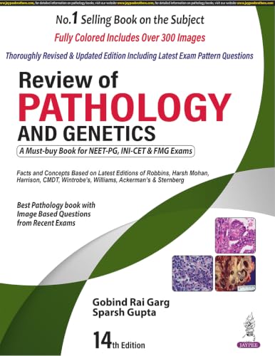Review of Pathology and Genetics, 14/E for NEET PG, INI-CET and FMGE Aspirants | Chapterwise Solved MCQs, Golden Points and Mnemonics for PG Entrance Exam Revision