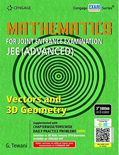 Mathematics For Joint Entrance Examination Jee ( Advanced ) Vectors And 3D Geometry book cover