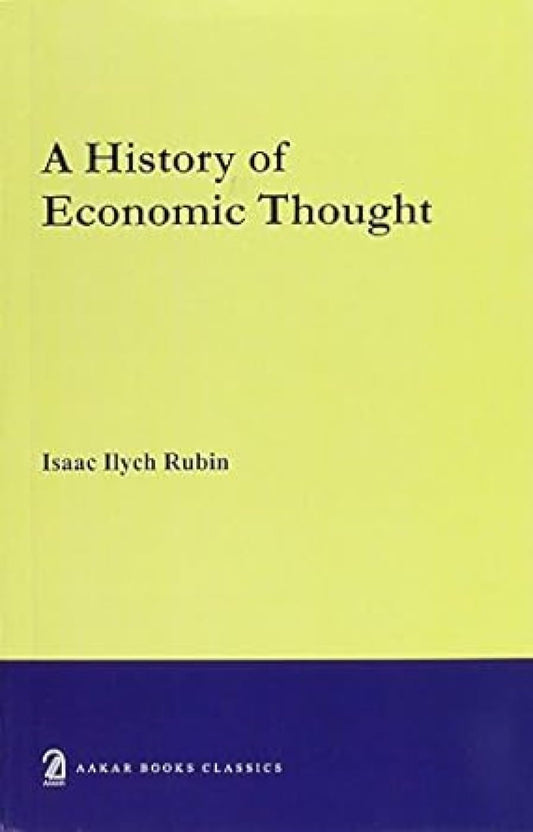 A history of economic thought book cover