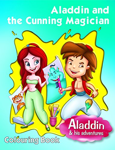 Aladdin & The Cunning Magician - Colouring Book book cover