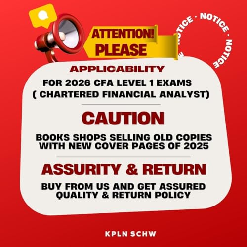 2026 CFA Level 1 KPLN SCHW Study Notes with 4 Syllabus Guides, 2 Question Banks, Exam Preparation Material - KPLN SCHW