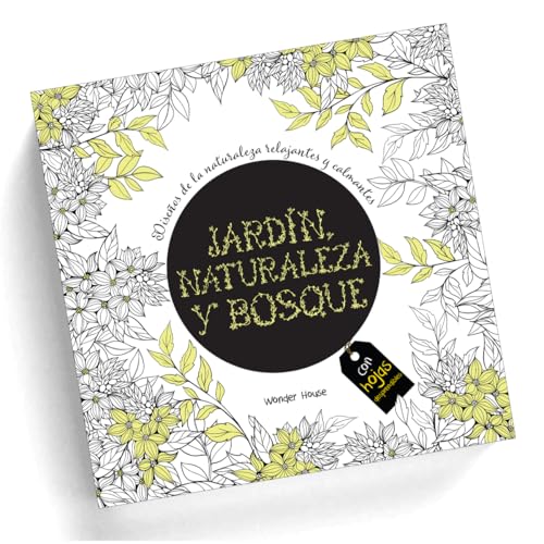 Adult Colouring Books Nature Garden and Forests - Spanish