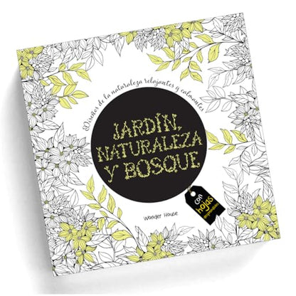 Adult Colouring Books Nature Garden and Forests - Spanish