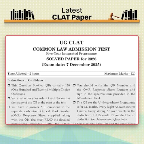 Oswaal CLAT (UG) (Common Law Admission Test) | 10 Mock Test Papers | For 2027 Admission Test