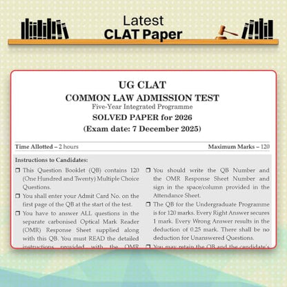Oswaal CLAT (UG) (Common Law Admission Test) | 10 Mock Test Papers | For 2027 Admission Test