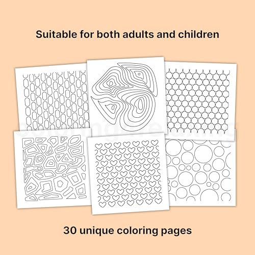 Coloring for Relaxing : Stress-relief premium quality easy coloring book for busy adults | Ages 3 to 70 | Premium 150GSM paper | Thick bond paper