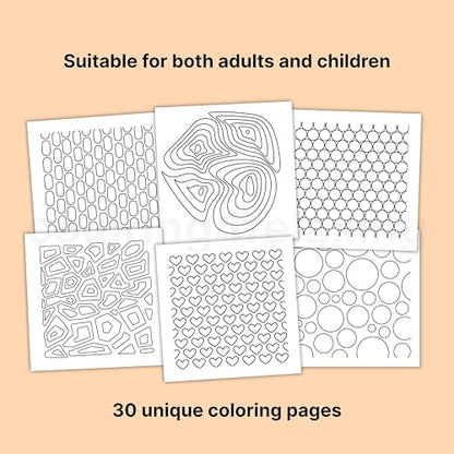 Coloring for Relaxing : Stress-relief premium quality easy coloring book for busy adults | Ages 3 to 70 | Premium 150GSM paper | Thick bond paper