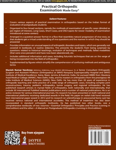 Practical Orthopedic Examination Made Easy, 4/E for MS and DNB Orthopedics Postgraduates | Clinical Case Examination Guide in Viva-Voce ... | Long Cases, Short Cases and OSCE/Spots: 1
