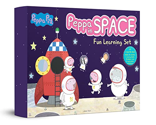 Peppa Pig - Peppa In Space : Fun Learning Set (With Wipe And Clean Mats, Coloring Sheets, Stickers,