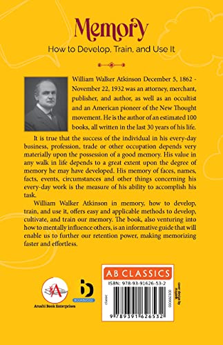 Memory: How To Develop, Train, And Use It [Hardcover] William Walker Atkinson