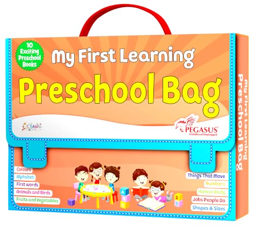 My First Learning Preschool Bag - Set of 10 Exciting Preschool Books