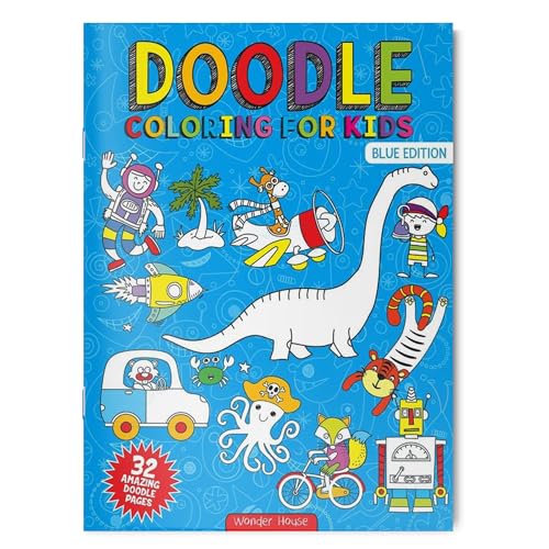 Doodle Coloring For Boy- Blue Edition book cover