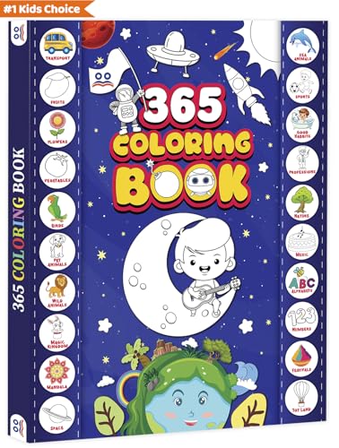 Colouring Book for Kids - 365 Colour Drawing Book | Premium Quality Coloring Book | Ages: 2 - 6 Years | Two Brothers Publications