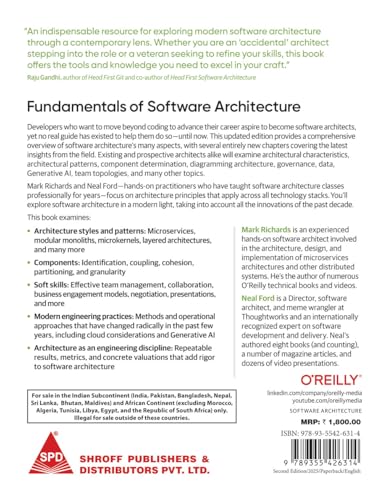 Fundamentals of Software Architecture: An Engineering Approach, Second Edition (Grayscale Indian Edition)