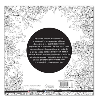 Adult Colouring Books Nature Garden and Forests - Spanish