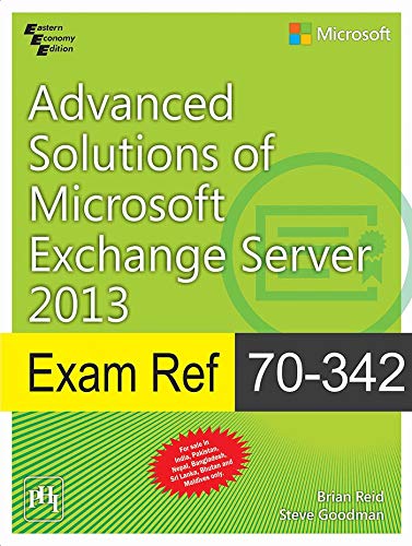 Exam Ref. 70342: Advanced Solutions of Microsoft  Exchange Server 2013 (MCSE) book cover