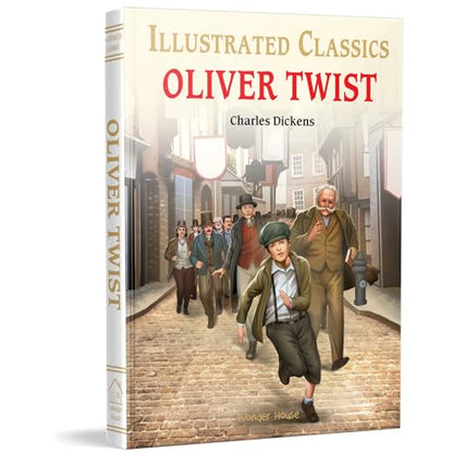 Oliver Twist : Illustrated Abridged Children Classics English Novel with Review Questions