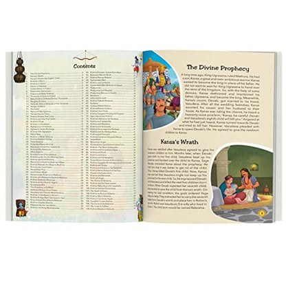108 Krishna Stories for Children (Illustrated) - Story Book for Kids - Hindu Mythology - Indian Gods & Goddesses - Bedtime Stories - 3 Years to 10 Years Old - English Short Stories for Children