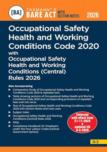 Taxmann's New Labour Codes with Central Rules COMBO [Bare Acts with Section Notes | 2026 Edition] – Code on Wages | IR | Social Security | OSHWC | 4 Books—with Case Laws | Comparative Studies | Others