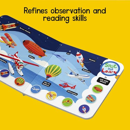 Spot and Learn with Pictures: Things that Move (Select Learning): A Fun & Interactive Board Book to Develop Observation Skills and Vocabulary for Kids, Toddlers