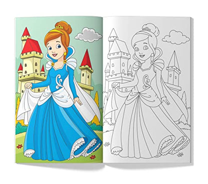 Princess Colouring Book (Giant Book Series): Jumbo Sized Colouring Books