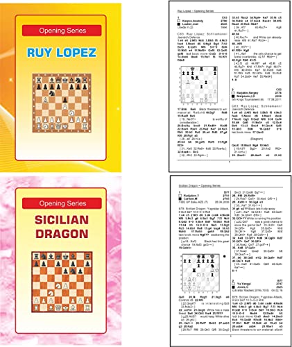 Chess Opening Series - French Defene, Sicilian Dragon, London System, Caro-Kann, King Indian, Nimzo-indian, Ruy-Lopez, Najdorf, Catalan, Sveshnikov - A set of 10 Books