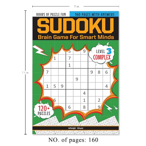 Sudoku - Brain Games for Smart Minds: Logic Building & Critical Thinking for Kids | Ages 6–10 | 6 Hours of Fun | Level 3