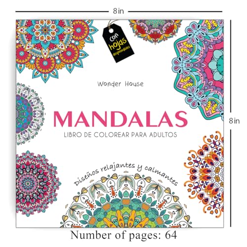 Adult Colouring Books Mandala Coloring Books for Adults - Spanish